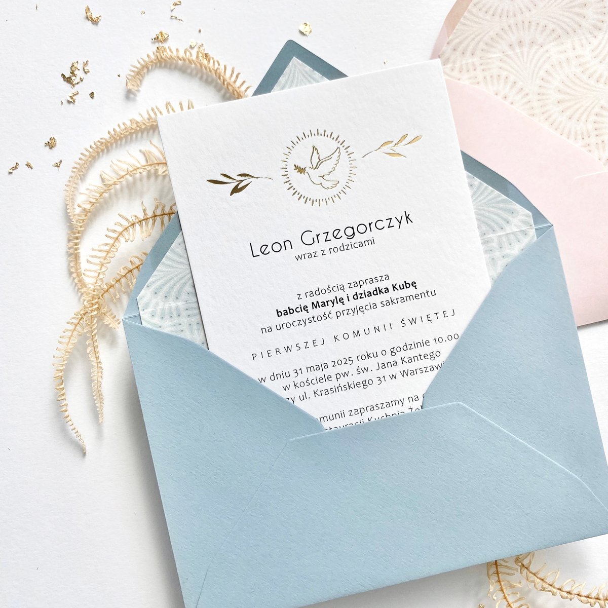 zaproszenie na komunię