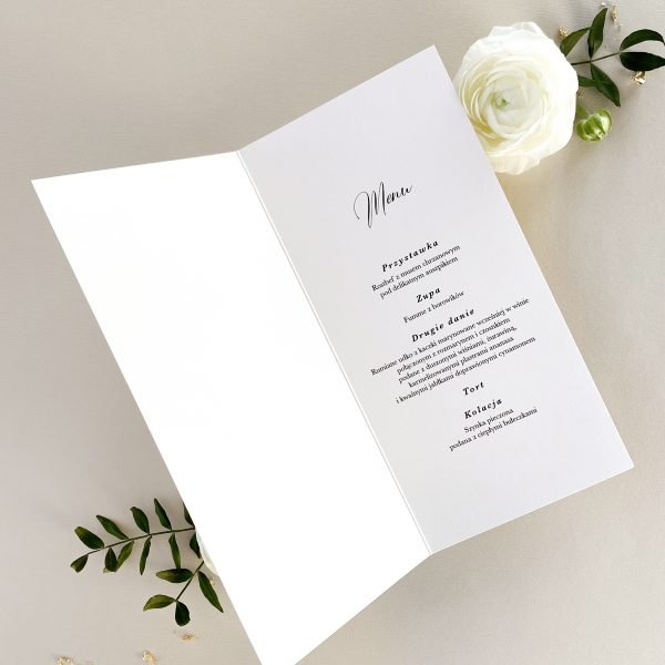 menu weselne minimalizm